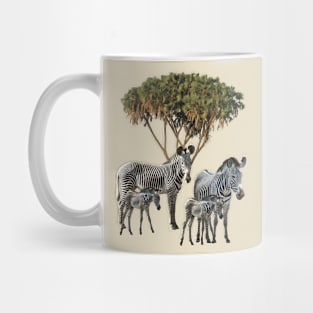 Zebras - Zebra - Doumpalm - Palm - Africa Mug